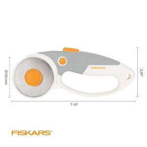 Cutit de taiat Fiskars cu lama de 60 mm, ergonomic, pentru materiale groase - Img 6