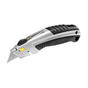 Cutit profesional Stanley 0-10-788, lama retractabila 180 mm, 3 lame de schimb