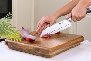 Cutit Santoku Zyliss Comfort Pro 18 cm, otel inoxidabil german, maner ergonomic - Img 3