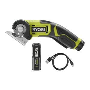 Cutter cu acumulator RYOBI 4 V USB-Lithium RCT4-120G, capacitate de taiere de 6,4 mm, incl. 1 baterie de 4 V 2,0 Ah si cablu de incarcare USB-C - Img 1