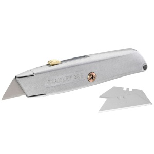 Cuttermesser Stanley 99E, lama retractabila 155mm, design ergonomic, 3 lame de schimb