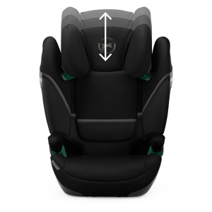 CYBEX Gold Scaun auto pentru copii Solution S2 i-Fix, Pentru masini cu si fara ISOFIX, 100 - 150 cm, De la aproximativ 3 la 12 ani (15 - 50 kg), Moon Black - Img 4