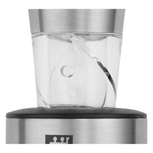 Decantor vin Zwilling Sommelier, 13 cm, otel inoxidabil, cu dop - Img 3