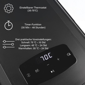 Dehidrator de alimente Princess 550W, 6 tavi din inox, touchscreen - Img 6