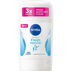 Deodorant NIVEA Fresh Natural 50 ml pentru femei, 48h protectie, fara alcool
