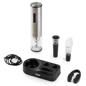 Deschizator de vin electric DOMO DO3103, inox, cu LED, reincarcabil - Img 3