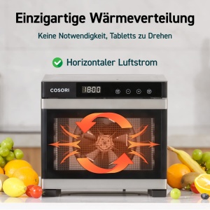 Deshidrator Alimente COSORI 650W 6 Tavi Inox Timer 48h 35-75degC - Img 8