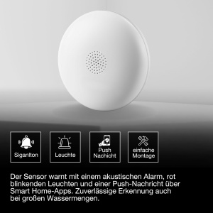 Detector de apa OSRAM SMART WiFi, IP65, alb, 69 mm - Img 3