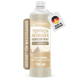 Detergent concentrat pentru covoare si tapiterie Maxxi Clean 0,75L - Eficient, fara chimicale agresive