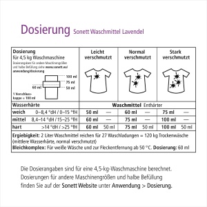 Detergent lichid Sonett Lavanda, 5 litri, biodegradabil, fara enzime - Img 3