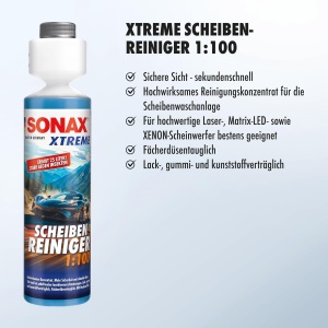 Detergent pentru parbriz SONAX XTREME 250 ml - Concentrat 1100, eficient si cu miros placut - Img 4