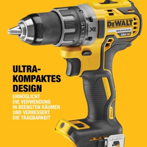 Dewalt 18 volti cu 2 trepte de gaurit/insurubat cu acumulator DCD791NT (cutie de viteze puternica cu 2 trepte, motor fara perii, mandrina fara cheie de 13 mm, lumina LED, livrata fara baterii si incarcator) - Img 5
