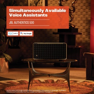 Difuzor inteligent de inalta fidelitate JBL Authentics 500 - Cutie Bluetooth cu design retro din anii '70 - Cu Google Assistant, Alexa, AirPlay si aplicatia JBL One - Negru - Img 8