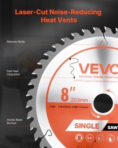 Disc circular VEVOR 203 mm 42 dinti otel aliat taiere precisa si eficienta - Img 5
