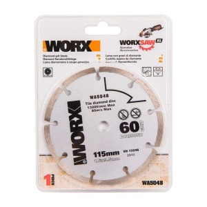 Disc diamantat Worx WA5048, 115mm, pentru taiat gresie si ceramica - Img 2