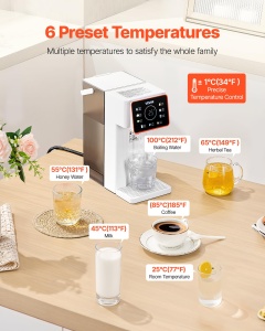 Dispenser de apa fierbinte VEVOR Y1, 3L, touchscreen, 6 temperaturi - Img 3