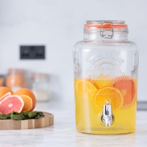 Dispenser de bauturi Kilner 5L transparent cu robinet, 18,2cm x 25,4cm x 31,5cm - Img 5