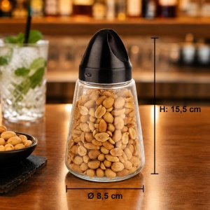 Dispenser Snacks APS 40517, Sticla cu Capac din Otel Inoxidabil, 8,5 cm, Inaltime 15,5 cm - Img 2