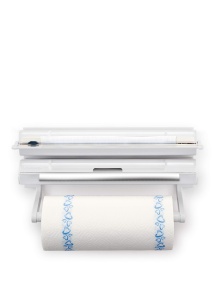 Dispenser Tescoma Wandrollenhalter onWALL 3 in 1, Plastic, cu Cutit din Otel - Img 2