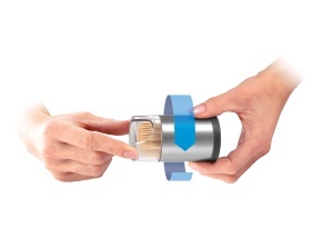 Dispenser Zahnstocuri Tescoma GrandCHEF, Inox si Plastic, Unhanded, 150 Zahnstocuri - Img 3