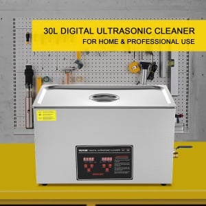 Dispozitiv de curatare cu ultrasunete VEVOR, 30 L, 600 W, inox - Img 2