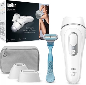 Dispozitiv de Epilare IPL Braun Silk Expert Pro 3, AlbSilber, 2 Apsate