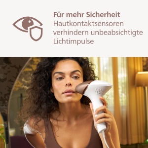 Dispozitiv de epilare Philips Lumea seria IPL 8000 cu tehnologie SenseIQ - alternativa la epilarea cu laser, 3 atasamente pentru corp, fata si zone de precizie (BRI946/00) - Img 6