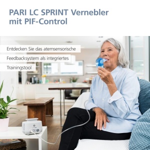 Dispozitiv de inhalare PARI BOY Pro Adulti si copii - Nebulizator inhalator cu control PIF pentru tratamentul bolilor respiratorii severe - timp scurt de inhalare cu depunere pulmonara ridicata - Img 6