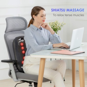 Dispozitiv de Masaj Comfier Shiatsu cu Calorifer, Portabil, pentru Birou si Acasa - Img 2