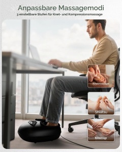 Dispozitiv de Masaj pentru Picioare Snailax, Shiatsu cu Calorifer, 3 Niveluri de Intensitate - Img 2