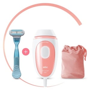 Dispozitiv IPL pentru Epilare Braun Silk Expert Pro Mini, AlbRoz, Compact, cu Etui de Calatorie - Img 2