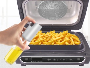 Dispozitiv multifunctional BEPER Airfryer cu 8 programe - friteuza, gratar, cuptor, cuptor pentru pizza, deshidratator, friptura - Img 6