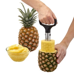 Dispozitiv pentru curatat ananas ROSLE Ananasschneider PRO, din inox 1810, ergonomic - Img 4