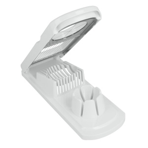 Dispozitiv taiere oua Metaltex 204510014 cu draturi din inox, alb