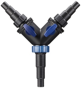 Distribuitor de apa OASE 56668 Y-Verteiler 1 12 Zoll, negru, cu 2 iesiri reglabile - Img 2
