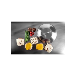Dome din otel inoxidabil IBILI 713900 pentru gratar diametru 23 cm - Img 2
