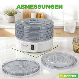 Dorrator Nutrichef 5 Rafturi, 600W, BPA-free, Alb - Img 9