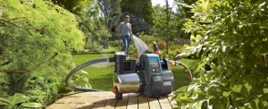 Dozator de apa menajera Gardena Premium 6000/6E LCD Inox: Pompa de apa menajera cu debit de 6000 l/h, motor de 1300 W, cu afisaj LC, carcasa pompa din otel inoxidabil de inalta calitate (1760-20) - Img 2