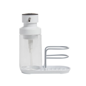 Dozator sapun lichid KitchenAid, 350ml, cu suport pentru bureti, inox