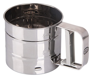 Dr Oetker Einhand Mehlsieb Inox 350g Cu Cutie de Depozitare