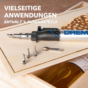 Dremel 2000 VersaTip Set Lampa de lipit multifunctionala cu 7 accesorii - Img 3