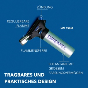 Dremel 2200 VersaFlame Butan Lampa multifunctionala pentru lipit si incalzit - Img 2