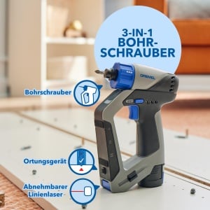 Dremel Blueprint 12V Set Multisurubelnita cu Laser Detasabil si Accesorii - Img 2