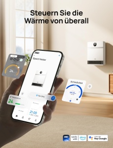 Dreo Wandkonvektor Smart 2000W Termostat Reglabil Compatibil Alexa - Img 4