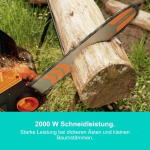 Drujba electrica BLACKDECKER BECS2040-Q, 2000 W, 40 cm, cu sistem de lubrifiere automata - Img 2