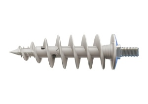 Dublu ancoraj Fischer FID V M8 Plus pentru tuburi de scurgere, 80 mm, gri