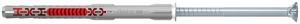 Dublu cuie fischer DuoXpand 8 x 100 T, 50 bucati, nylon, pentru materiale poroase - Img 2