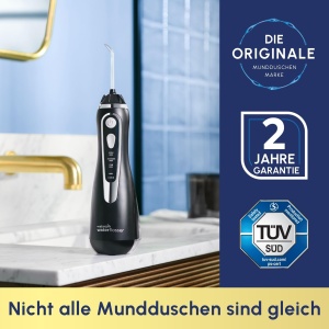 Dus bucal Waterpik Cordless Advanced Negru 3 moduri Inductie 4 accesorii - Img 6
