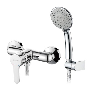 Dus cu baterie GRIFEMA PORTO-G12003, crom, 5 functii, instalare usoara