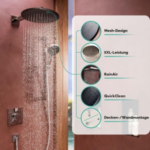 Dus cu efect de ploaie hansgrohe Raindance Alive S 300 mm, crom, 1 tip de jet - Img 2